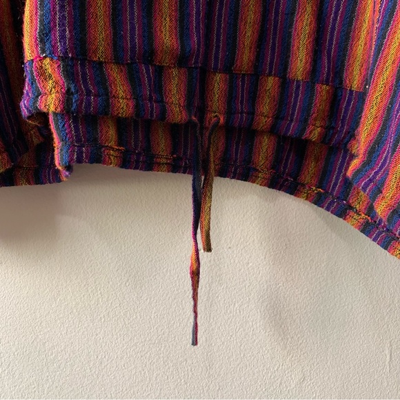 Fair Trade striped poncho - Picture 4 of 4